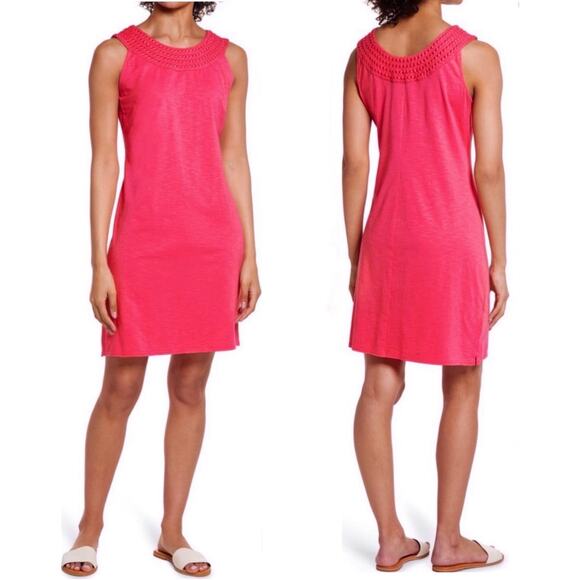 Tommy Bahama Pearl Embroidered Shift Dress in Amaranth, Small - Picture 1 of 12